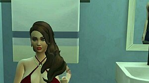 Pissing on stepmother's mouth in indian hentai cartoon