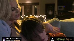 Stepson and MILF indulge in steamy and kinky sex acts