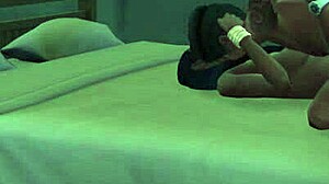 Is monalisa in pink bra seducing her mother in law for anal?