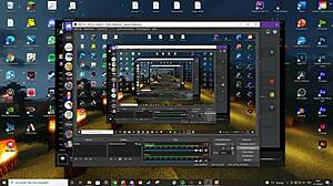 Blonde Girl Enjoys Fun Time