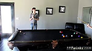 Free Gay Sex Videos 18 Hung Emo Pool Cues And Balls At The Ready