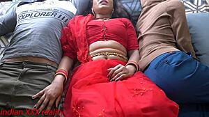 Step mother and step son in Indian porn video in Hindi