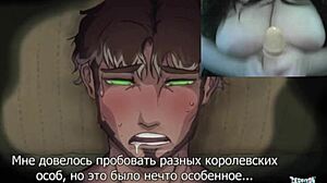 The cursed prince by Derpixon features 2D animation hentai with femdom demon girl Ivy