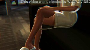 SimxStory - 3D Cartoon Cum in Mouth Action