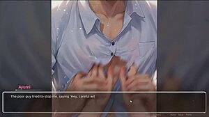 Horny girlfriend ripped his shirt off!