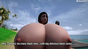 does the white milf cheat with bbc in africa?