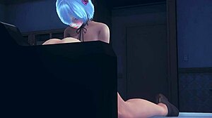 re zero hentai with rem in intense japanese anime banging