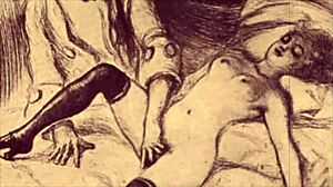 Vintage erotic animation featuring retro cartoon sex scenes