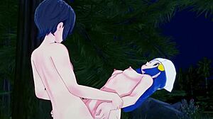 Dawn Hikari and Gloria Yuuri Intense Pokemon Sex