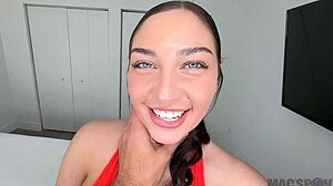 Does big booty thick white girl Vivian Taylor cum on Jmacs big dick?