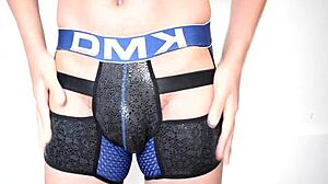 this guy in boxers explores gay desires with loud moans and solo play. exotic vibes all over!