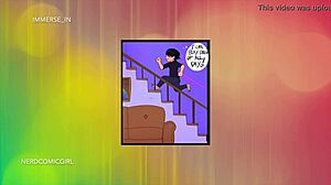 Young crossdresser explores virgin ass with big toy outdoors