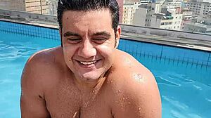 Summer day turns steamy with yuri sex by the pool