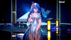 The shorekeeper in anime style.