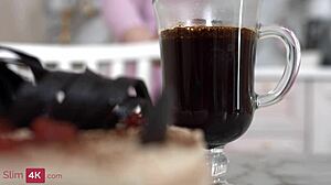 Kitsune Liss Gets Fucked Hard in the Kitchen by Big Cock