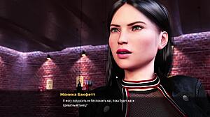 in fashion business episode three, redhead does striptease with clothes ripped