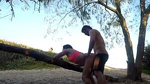 Woman seeks help on beach by offering public assistance