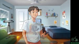 Summertime Saga Ep 32: She comes to suck and ride in the bathroom.