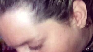 Watch this blonde go deep and swallow cum?