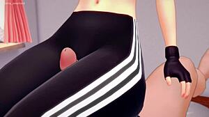 gwen satacy esta mojada luego de hacer ejercicio y ahora solo quiere follar version adulta hentai