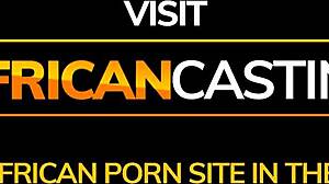 Amatör Ebony Sert Sikişte Ağlıyor, Ham Casting'de Oral Yaparak
