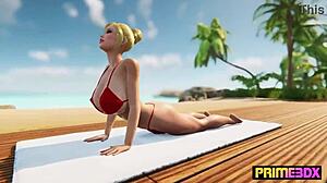 DEEP TISSUE MASSAGE ANIMATION FUTANARI FOURSOME BY PRIME3DX