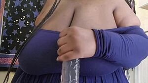 Big Tits Babe Gives Huge Cock Hand Job