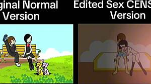 Side Of The Difference Of Rhythm Heaven Fever Original Normal Version Vs Sex Censored Version