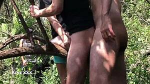 Wild Bareback Gay Sex in the Woods Part 3