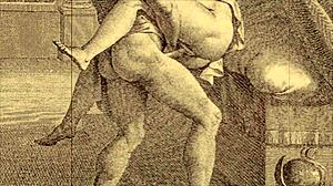 vintage erotic illustration from retro cartoon anime hentai