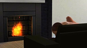 SimxStory - 3D Cartoon Cum in Mouth Action