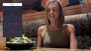 Anime Girl Cums Publicly in Restaurant