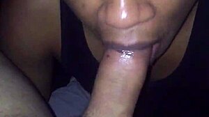 Ebony gay guy boldly sucks big interracial dick in hardcore action.
