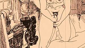 vintage erotic drawing