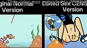 Side Of The Difference Of Rhythm Heaven Fever Original Normal Version Vs Sex Censored Version