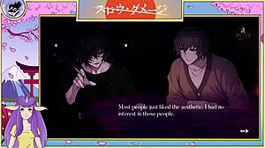 slow damage anime twink feels deep emotions with muscular gay lover