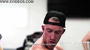 Gay gym jocks roman todd and nick fitt in action