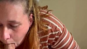 Piggy Makes Funny Sounds On Cock