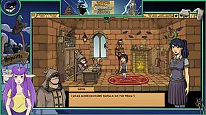 In Witch Trainer Silver part 20, the sexy teacher shows her big tits?