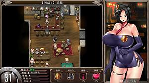Karryn's Prison Tavern unfolds wild hentai game action with monster cock
