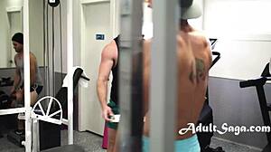 Gay gym jocks roman todd and nick fitt in action