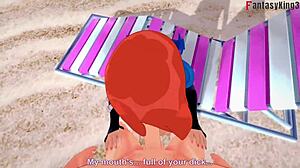 Yae Miko Bikini Sex On Beach Pov.