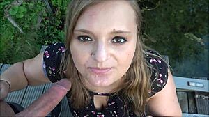 spontaneous outdoor quickie at the lake got recognized