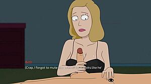 Rick and Morty parody with Beth TTS and AI speech generator