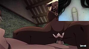 The cursed prince by Derpixon features 2D animation hentai with femdom demon girl Ivy