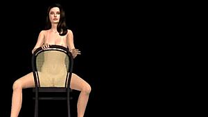 Animated 3D Cartoon Girl Strikes Sexy Poses In Various Positions