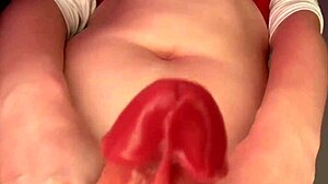 Ever caught your huge stepmother's boner at work? Stepson stumbles on office domination scene.