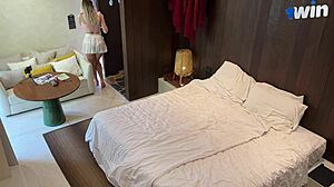 MILF Neighbor Receives Blowjob and Cowgirl Fuck with Dirty Talk to Orgasm