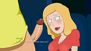 Rick and Morty parody with Beth TTS and AI speech generator