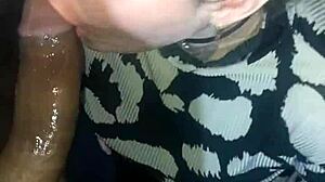 Watch this blonde go deep and swallow cum?